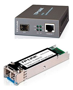 Kit Fibra Ótica Gigabit Monomodo Lc/upc Conversor Gbic 2 Pçs