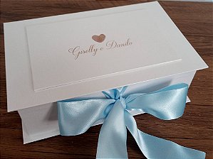Caixa  Convite para Padrinhos Giselly
