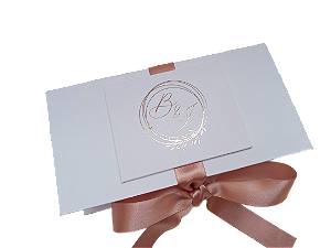 Caixa Convite para Casal de  Padrinhos Brenda