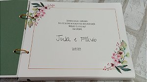Livro de Assinatura para Casamento Argolado