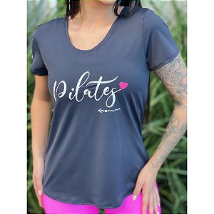 T-shirt Mullet Pilates Preta