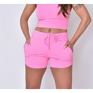 Short Shine light Confete Rosa