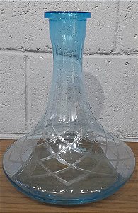 VASO STAR HOOKAH CURVE AZUL 30CM