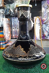 VASO GENIE PRETO 30CM