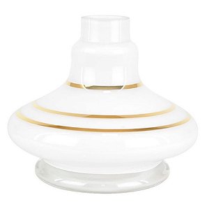 VASO MD 14CM GENIE LISTRA BRANCO