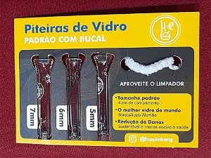 PITEIRA VIDRO PADRAO C/3