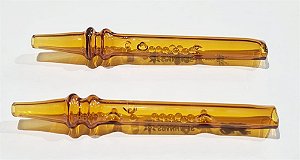 COLETOR VIDRO PEQUENO MARROM