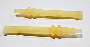 COLETOR VIDRO PEQUENO BEGE