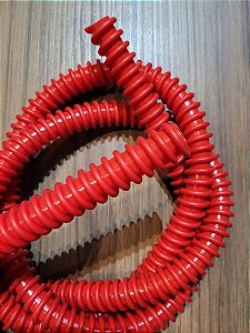 MANGUEIRA SILICONE HELIX VERMELHA