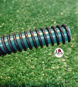 MANGUEIRA SILICONE HELIX VERDE/PRETO