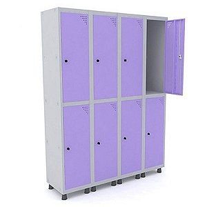 Armário Roupeiro / Locker para vestiário 08 portas grandes