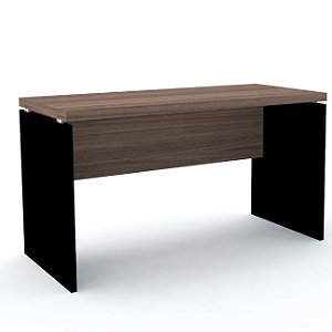 Mesa reta de trabalho 134x60 para escritório tampo 40mm