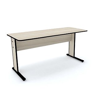 Mesa reta de trabalho 152x61 para escritório tampo 15mm