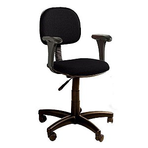 Cadeira de trabalho/escritório, modelo secretária giratória para escritório com braços