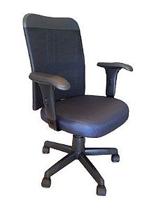 Cadeira de trabalho/escritório, ergonômica, atende normas NR17, várias regulagens, Modelo Executiva Back System II NEW Azul/Preto