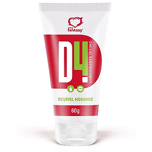 D4 Gel Lubrificante intimo Beijável 60g