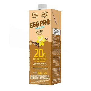 Egg PRO 1kg Congelado - Sabor Baunilha - Proteína Pura