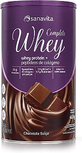 Complete Whey + Colageno - Sabor Chocolate Suíço 450g - Sanavita