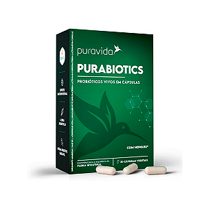 Purabiotics Probióticos vivos em capsulas 30 caps - Pura Vida