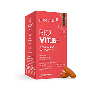 Bio Vit B+ Vitaminas do Complexo B - 30 capsulas - Pura Vida