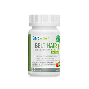 Belt Hair Nail And Skin Bariatric Limonada Com Morangos 30 Pastilhas Mastigável - Beltnutrition