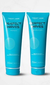 KIT CACHOS PERFECT WAVES 250ML shampoo e condicionador
