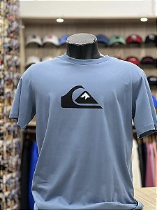 Camiseta Quiksilver M/C Compor Logo Azul Claro
