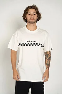 Camiseta Quiksilver M/C Checker Snow White