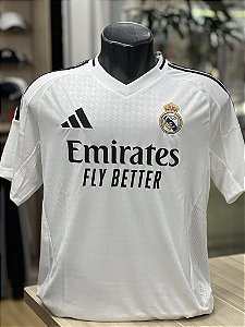 Camisa Real Madrid Home 24/25 s/n° Torcedor Adidas Masculina - Branco
