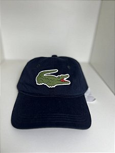 Boné Lacoste Big Croc - azul marinho