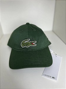Boné Lacoste Big Croc - verde