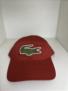 Boné Lacoste Big Croc - vermelho