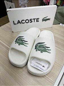Chinelo Lacoste Nuvem branco