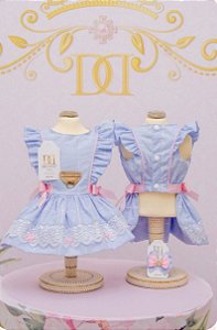 Vestido Doce Infância Azul Dudog