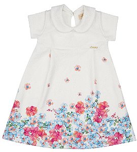 Vestido Floral em Jacquard - Charpey