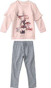 Conjunto moletom e calça Floresta Encantada - Carinhoso