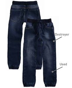 Calça jeans com punho - Carinhoso