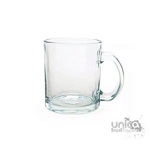 Caneca em Vidro Liso 325 ML