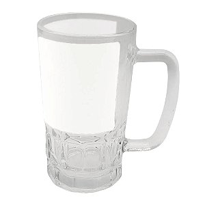 Caneca de Vidro Chopp Com Tarja 590ml