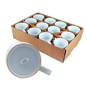 Caneca Branca 325ml - Live - 12 Unidades
