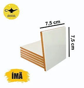 KIT AZULEJO RESINADO 7,5X7,5 IMÃ (02 UNIDADES) ALADIM