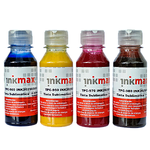 Kit 4 Cores - Tintas Sublimáticas Inkmax