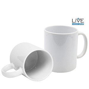 Caneca Branca LIVE 325 ml