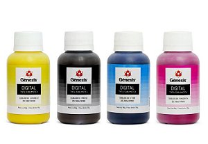 Kit 4 Cores de Tinta Sublimatica GÊNESIS (CMYK) + Perfil De Cores