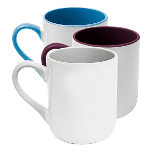 Caneca Cerâmica Imperial Interior E Alça Colorido