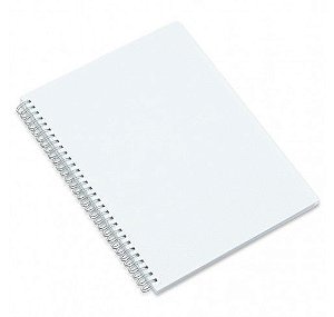 Caderno Grande com Capa Pet para Sublimação - 27,6x20,3 cm