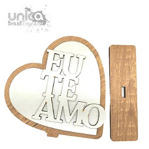 Porta Retrato MDF Aplique Eu te amo - Unica Brasil - Distribuidora de  Produtos para Sublimação