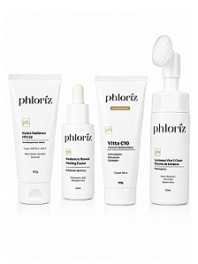Kit Melasma Phloriz - Clareador Facial 4 Produtos com FPS 50