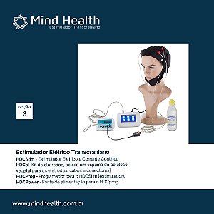 Estimulador Elétrico Transcraniano a Corrente Contínua | Kit Profissional