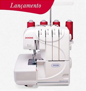 Máquina de Costura Overlock Doméstica Janome 7933D